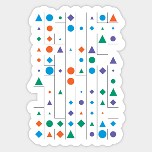 Amazing Geometric Animated Pattern Sticker